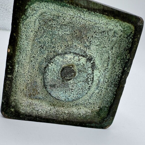 Vtg Etruscan Repro Bronze Statuette Evening Shadown Italian Figurine 9" Base - Picture 5 of 7